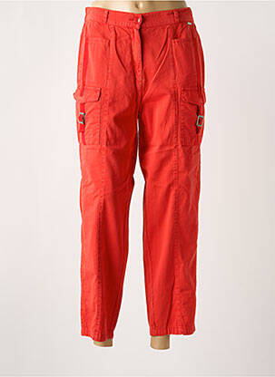 Pantalon 7/8 țesătură poplin mărime normală roșu AGATHE & LOUISE femeie