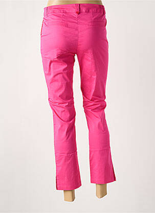 Pantalon 7/8 țesătură poplin mărime normală roz AGATHE & LOUISE femeie