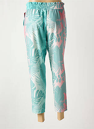 Pantalon 7/8 țesătură poplin mărime normală verde LCDN femeie