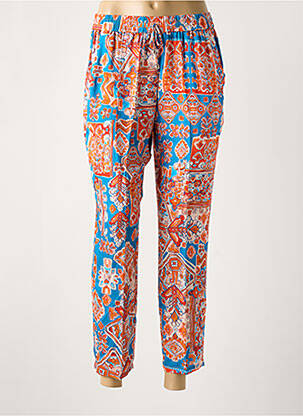 Pantalon 7/8 țesătură poplin mărime normală albastru BARILOCHE femeie
