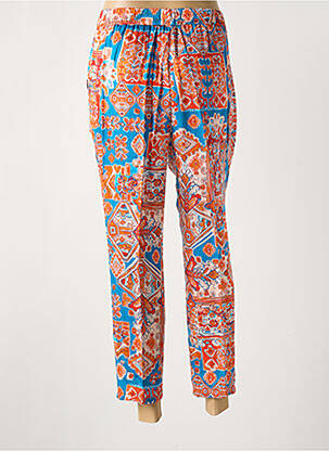 Pantalon 7/8 țesătură poplin mărime normală albastru BARILOCHE femeie