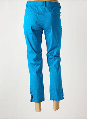 Pantalon 7/8 țesătură poplin mărime normală albastru AGATHE & LOUISE femeie