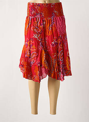 Fustă midi roșu COLINE femeie