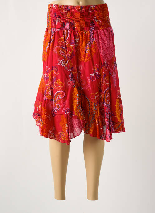 Fustă midi roșu COLINE femeie