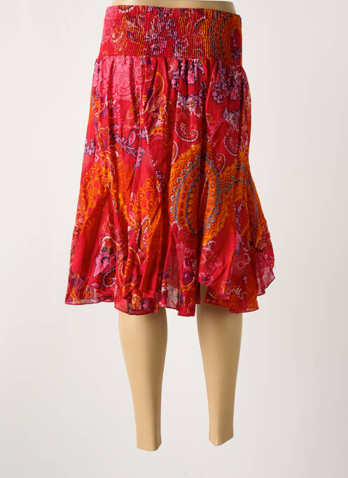 Fustă midi roșu COLINE femeie