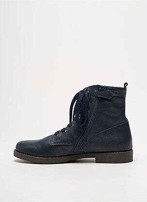 Botine/ghete material neted toc mic albastru STONES AND BONES fată