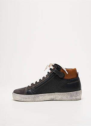 Adidași material neted vârf rotund negru STONES AND BONES băiat