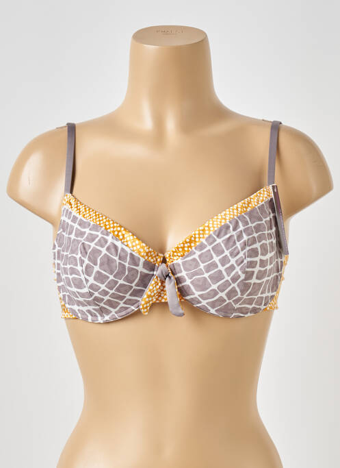 Sutien sutien cupe întregi cu decolteu înalt sutien cupe întregi cu decolteu înalt gri PRINCESSE TAM-TAM femme