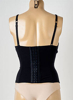 Corset țesătură dantelă negru LOU femeie