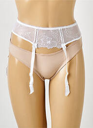Corset/jartieră bretele elastice reglabile alb ANTINEA femme