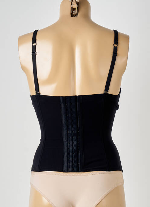 Corset țesătură dantelă negru LOU femme