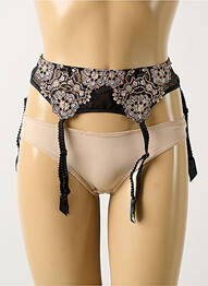 Corset/jartieră bretele elastice reglabile negru LOUISA BRACQ femme