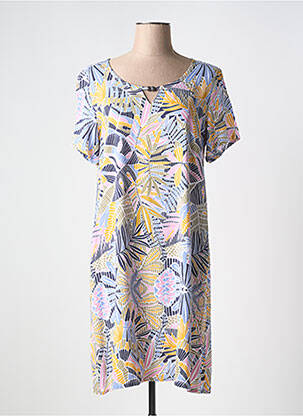 Rochie midi mâneci scurte mâneci scurte galben MASSANA femeie