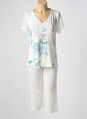 Pijama decolteu în v alb EGATEX femme