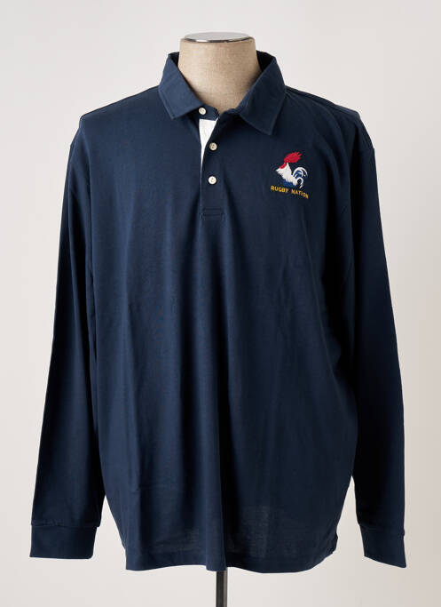 Polo albastru SERGE BLANCO bărbat