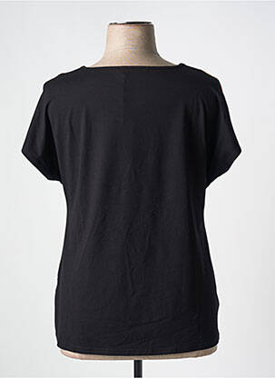 Tricou elasticitate mâneci scurte negru TELMAIL femeie