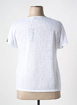 Tricou imprimeu fantezie mâneci scurte alb TELMAIL femme