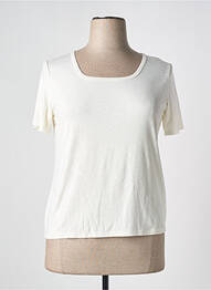 Tricou elasticitate mâneci scurte alb TELMAIL femme
