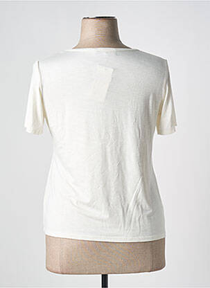 Tricou elasticitate mâneci scurte alb TELMAIL femeie