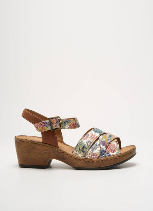 Sandale/Pantofi decupați maro PEDI GIRL femeie