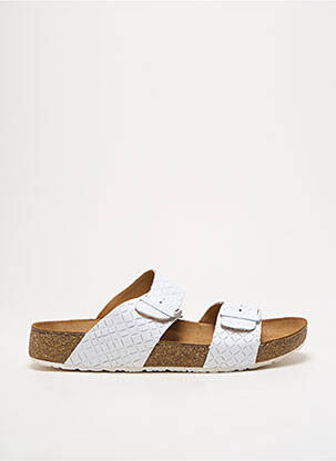 Mulete/Saboți alb HAFLINGER femeie