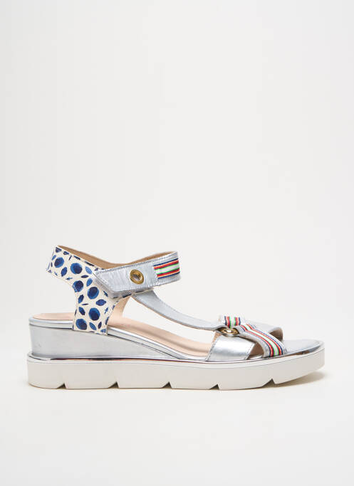 Sandale/Pantofi decupați argintiu LIBRE COMME L'AIR femeie