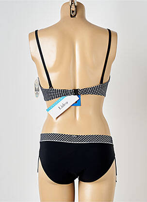 Costum de baie din două piese elasticitate top sutien modelat negru LIDEA femeie