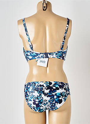 Costum de baie din două piese elasticitate top sutien modelat albastru PANACHE femeie