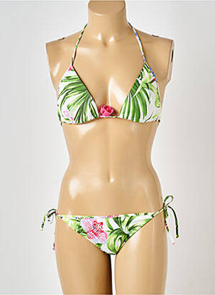 Costum de baie din două piese verde ANTIGEL femeie