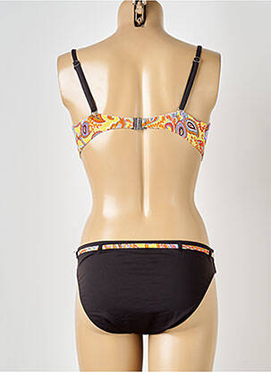 Costum de baie din două piese elasticitate top sutien modelat maro GRAIN DE SABLE femeie