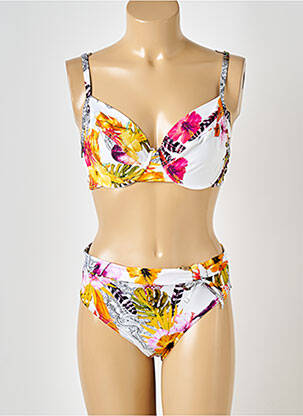 Costum de baie din două piese alb SUN PLAYA femeie