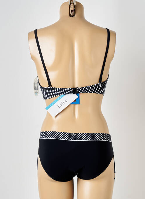 Costum de baie din două piese elasticitate top sutien modelat negru LIDEA femme