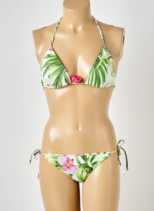 Costum de baie din două piese verde ANTIGEL femeie