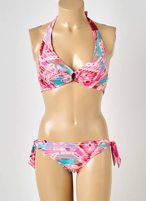 Costum de baie din două piese roz LIDEA femeie