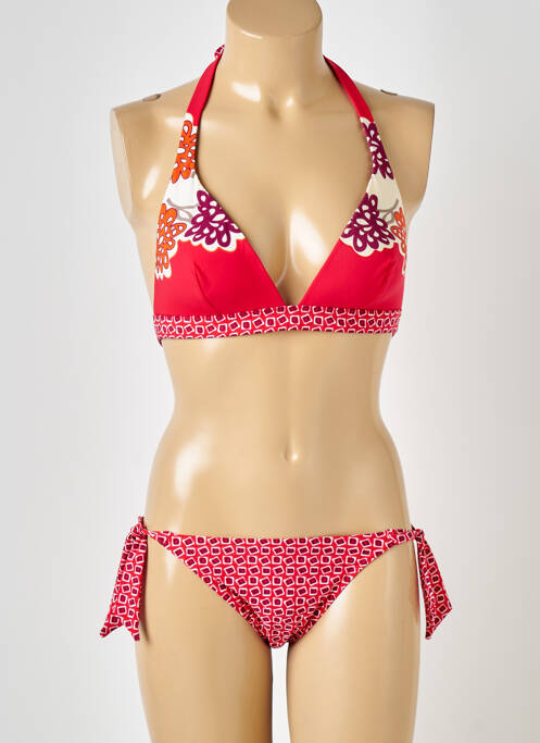 Costum de baie din două piese roșu RASUREL femeie