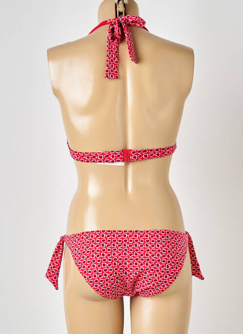 Costum de baie din două piese roșu RASUREL femeie