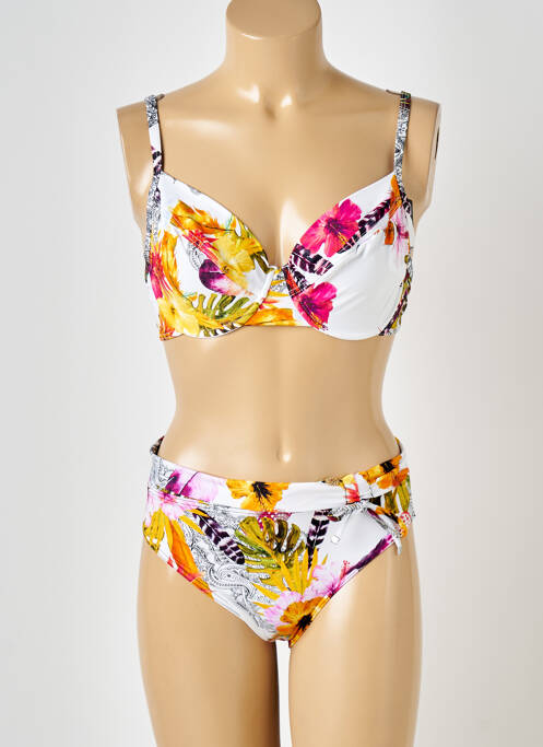 Costum de baie din două piese alb SUN PLAYA femeie