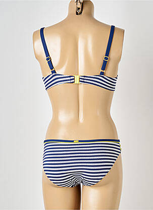 Costum de baie din două piese elasticitate top sutien modelat albastru CLEO BY PANACHE femeie