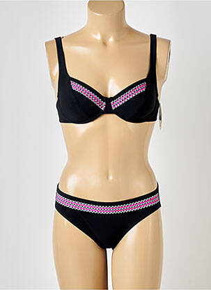 Costum de baie din două piese elasticitate negru LIDEA femeie