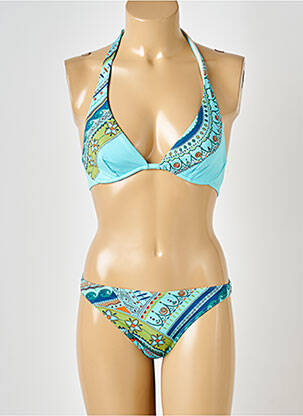 Costum de baie din două piese albastru RASUREL femeie