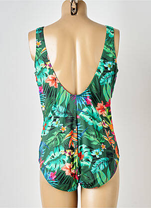 Costum de baie dintr-o singură piesă elasticitate top sutien modelat verde SUN PLAYA femeie