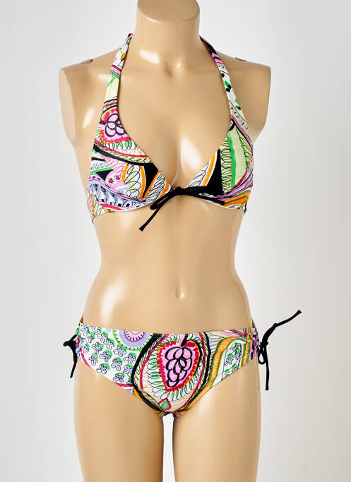 Costum de baie din două piese alb RASUREL femeie