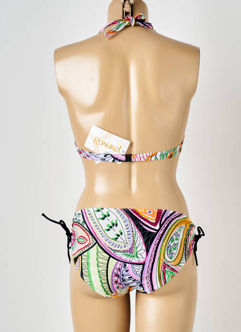 Costum de baie din două piese alb RASUREL femeie