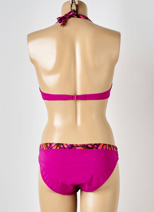 Costum de baie din două piese roz RASUREL femeie