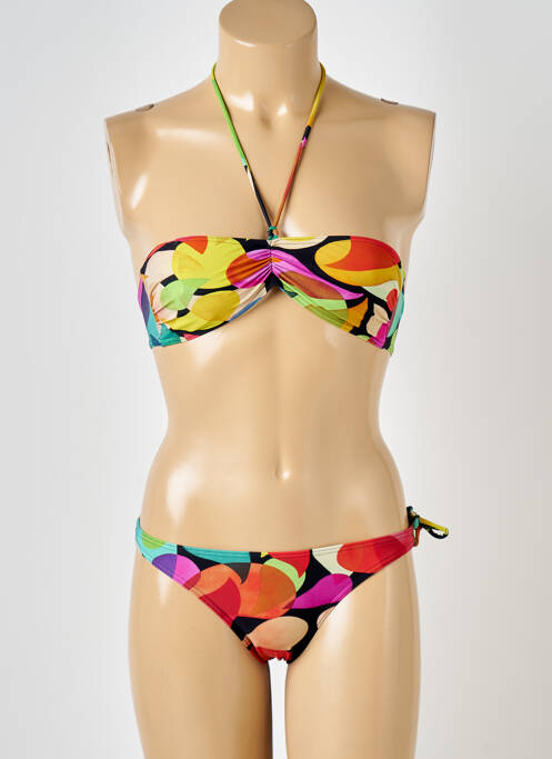 Costum de baie din două piese galben RASUREL femeie