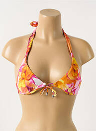 Sutien de costum de baie elasticitate sutien balconet cu decolteu înalt portocaliu LISE CHARMEL femme