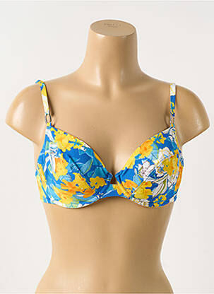 Sutien de costum de baie elasticitate top sutien tip racerback albastru LISE CHARMEL femeie