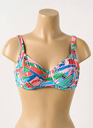 Sutien de costum de baie elasticitate sutien cupe întregi cu decolteu înalt roz ROSA FAIA femeie