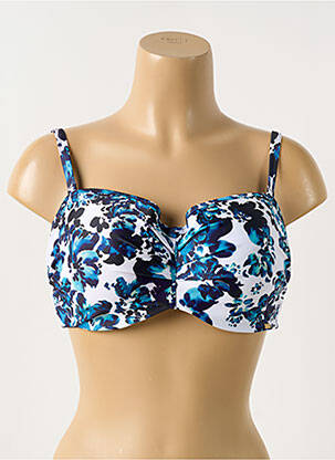 Sutien de costum de baie elasticitate top sutien modelat albastru 000010745342 femeie