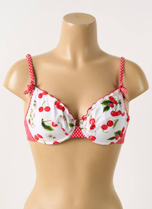 Sutien de costum de baie roșu ANTIGEL femeie